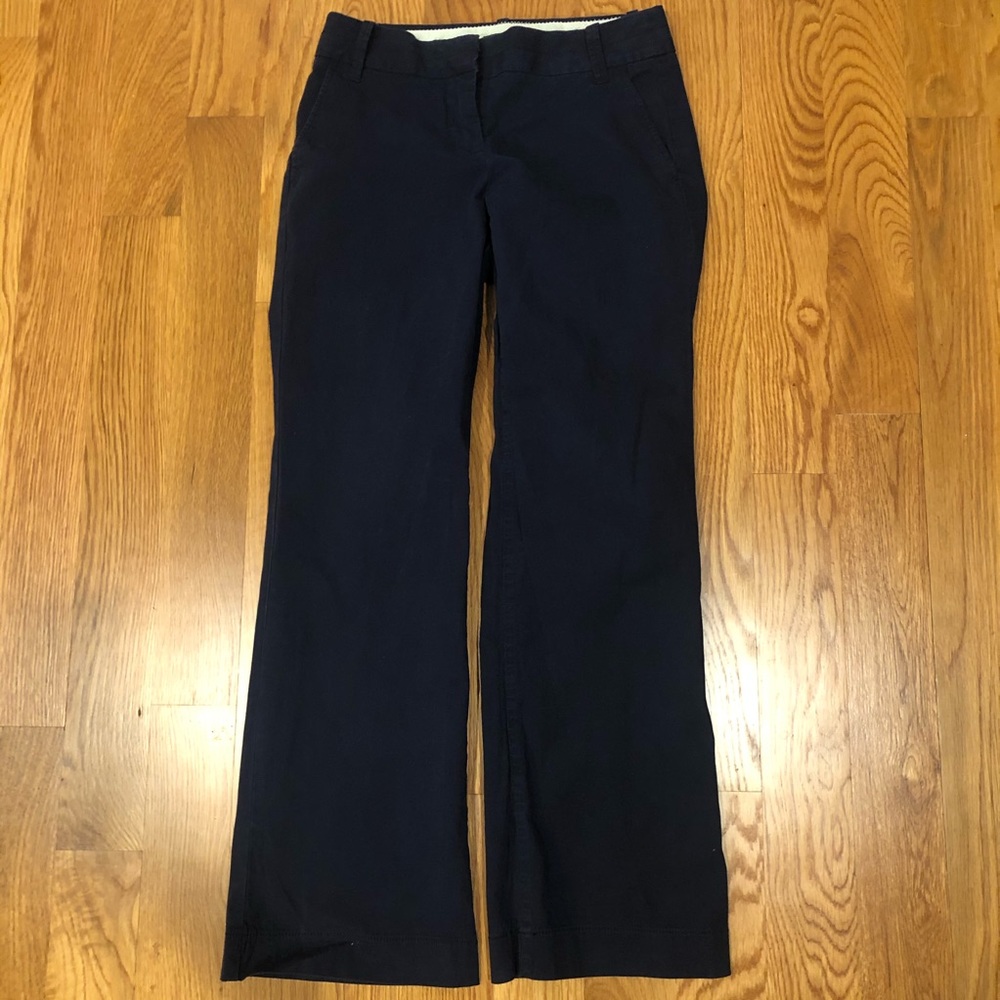 J.Crew Blue City Fit Stretch Wide Leg Pants 0S Short